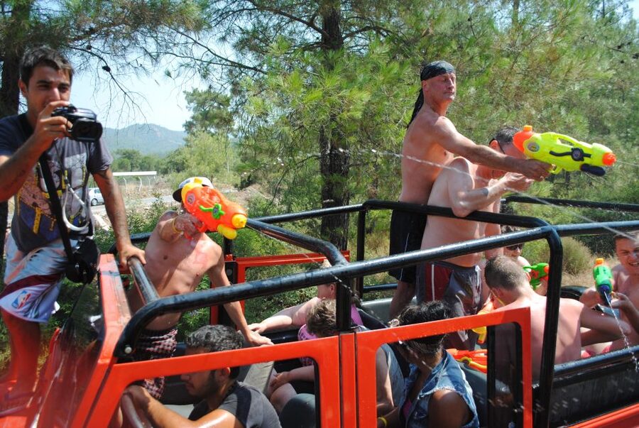 Marmaris Jeep Safari Water Fight, Colour and Foam Party - A full day beyond Marmaris town
