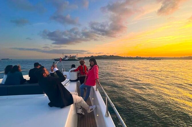 Scenic Bosphorus Sunset Cruise – 2.5 Hours of Luxury & Views - Dolmabahçe Mosque and the palace shore