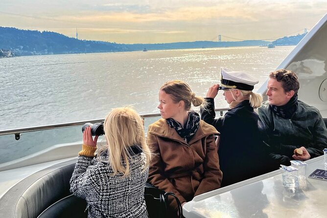 Scenic Bosphorus Sunset Cruise – 2.5 Hours of Luxury & Views - Boarding at Kabataş and settling onto the yacht