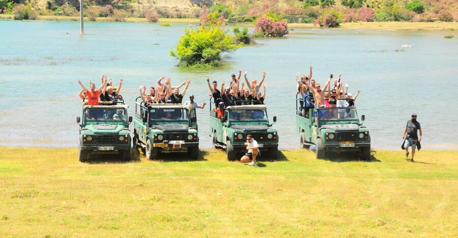 Side: Green Canyon and Waterfall Jeep Safari with Lunch - Roman aqueducts and the first photo stop