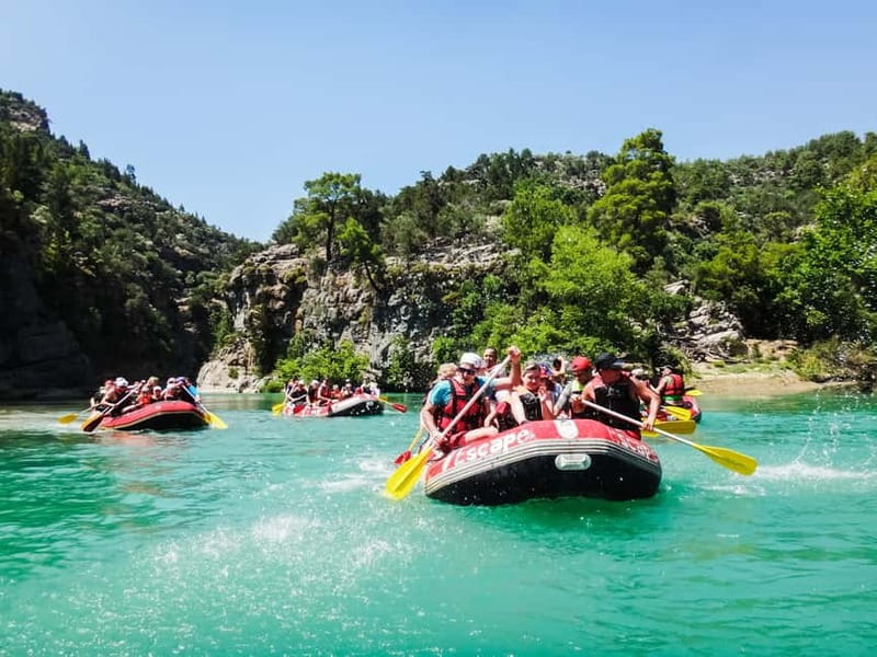 Side: Koprulu Canyon Whitewater Rafting with Lunch - Swimming in clear spring water